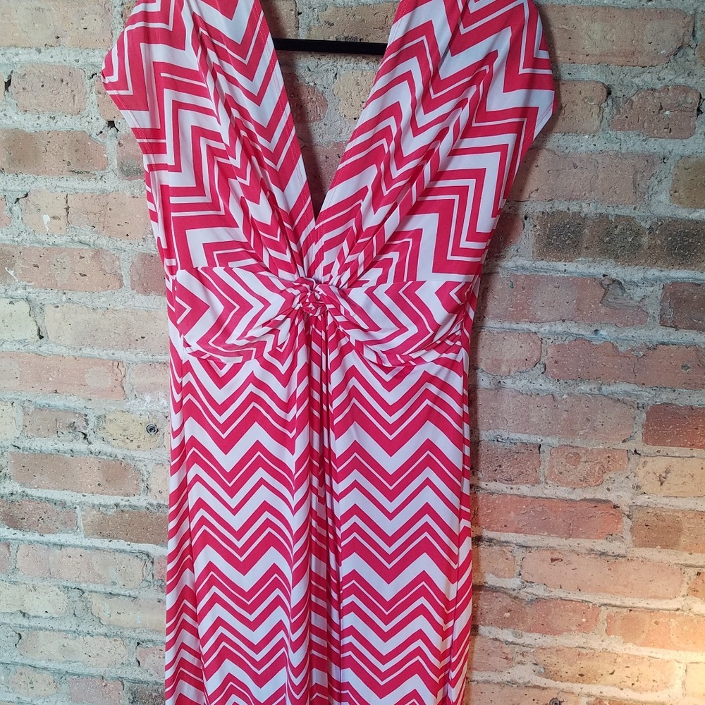 NWOT - Pink Zig Zag Dress - 3X